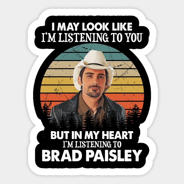 Country Balladeer Brad Paisley's Sentimental Vocal Prowess Sticker by Quotes About Stupid People